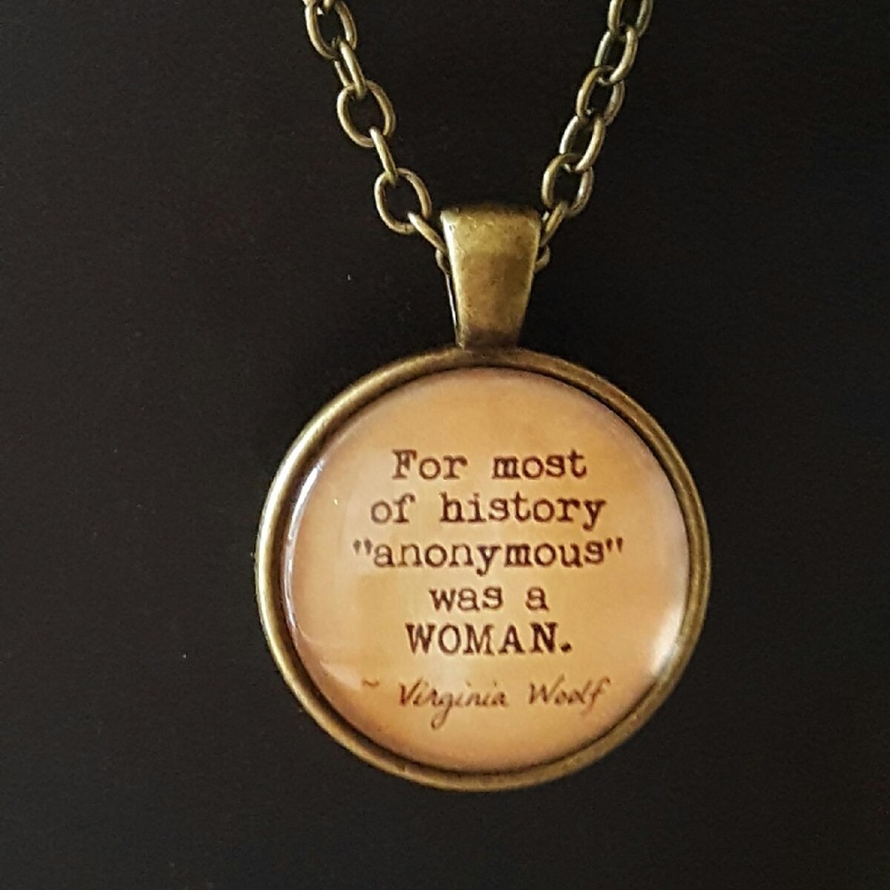 Pendant Necklace - Quote for Women - Vintage Look